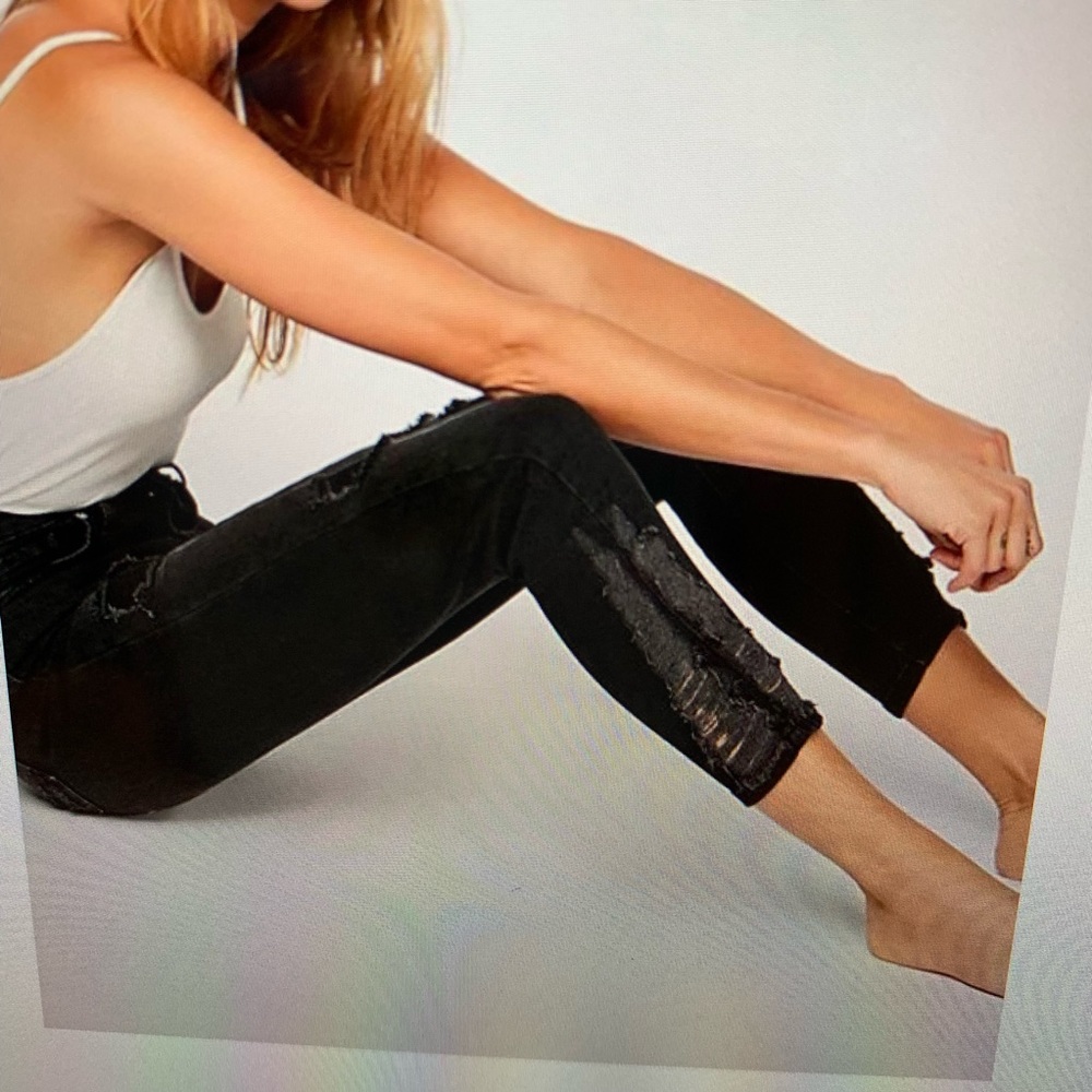 FREE PEOPLE About A Girl Ripped High Waist Jeans - Picture 3 of 8